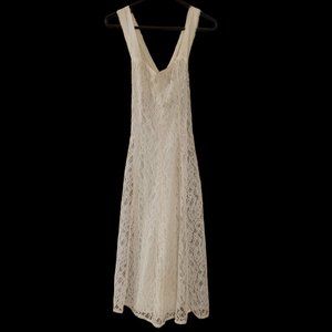 Off White Lace Dress - Vintage